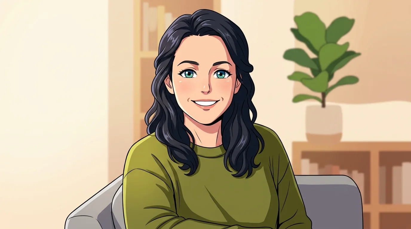 Same AI character rendered in 2D anime style
